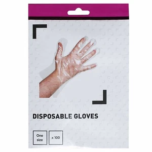 Ambidextrous Disposable Gloves for Food Handling, Hair Care, Cleaning (100 pcs) - Foto 1 di 4