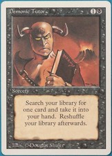 Demonic Tutor Revised PLD Black Uncommon MAGIC MTG CARD (ID# 247963) ABUGames
