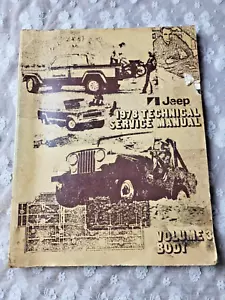 JEEP-1978 TECHNICAL SERVICE MANUAL VOLUME 3-BODY - Bild 1 von 14