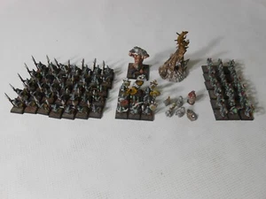 Warhammer Fantasy Night Goblin spear/archer army w/accessories painted plastic - Picture 1 of 9