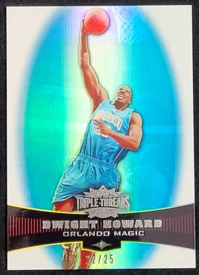 2006-07 TOPPS TRIPLE THREADS DWIGHT HOWARD SAPPHIRE #D 22/25 - Image 1 of 2