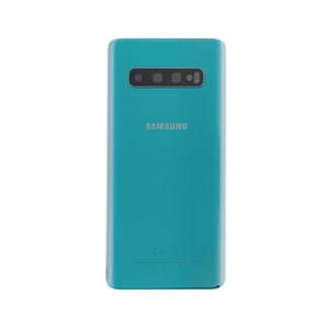 Samsung G973 Galaxy S10 Genuine Service Pack Battery Cover/Rear Glass - Green - Zdjęcie 1 z 1