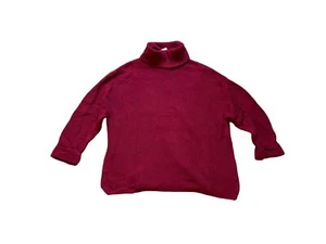 TOTALMENTE NUEVO-Capa de punto Barbour remolacha rojo algodón/lana - Precio de venta sugerido por el fabricante $150 - Imagen 1 de 3