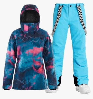 Chaqueta y pantalones IMPHUT para mujer esquí snowboard, invierno impermeable a prueba de viento, talla: XL Foto 1 de 4