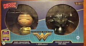 RARE EXCLUSIVE Wonder Woman vs Ares Funko Dorbz (aww) 2017 Summer Convention - Picture 1 of 5