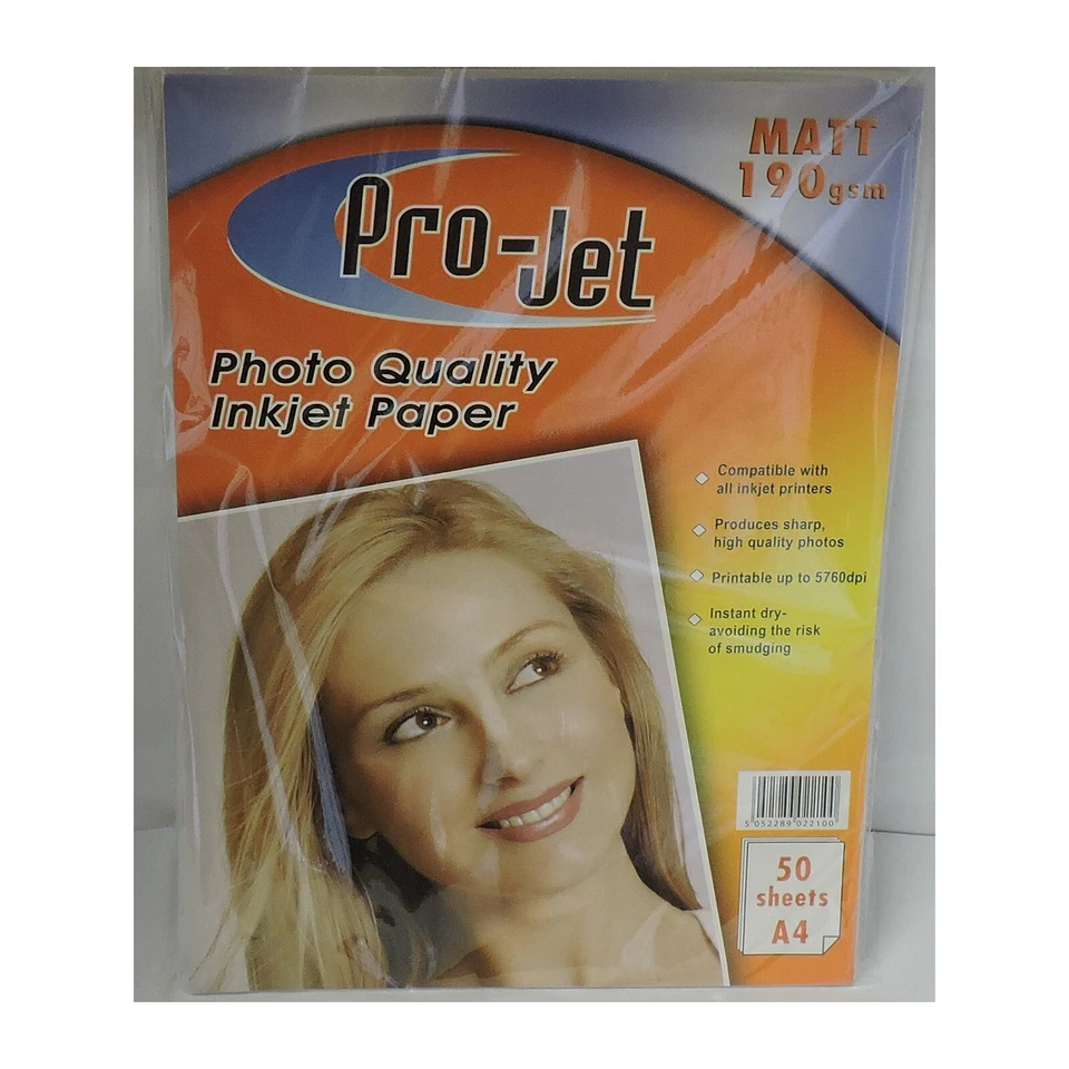 50 Sheets Projet A4 190gsm Single Sided Matte - Image 1 of 1