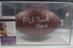 MIKE MONCHAK SIGNED FOOTBALL BALL HANDSIGNIERT HOF. HOUSTON OILERS JSA COA - Bild 1 von 6