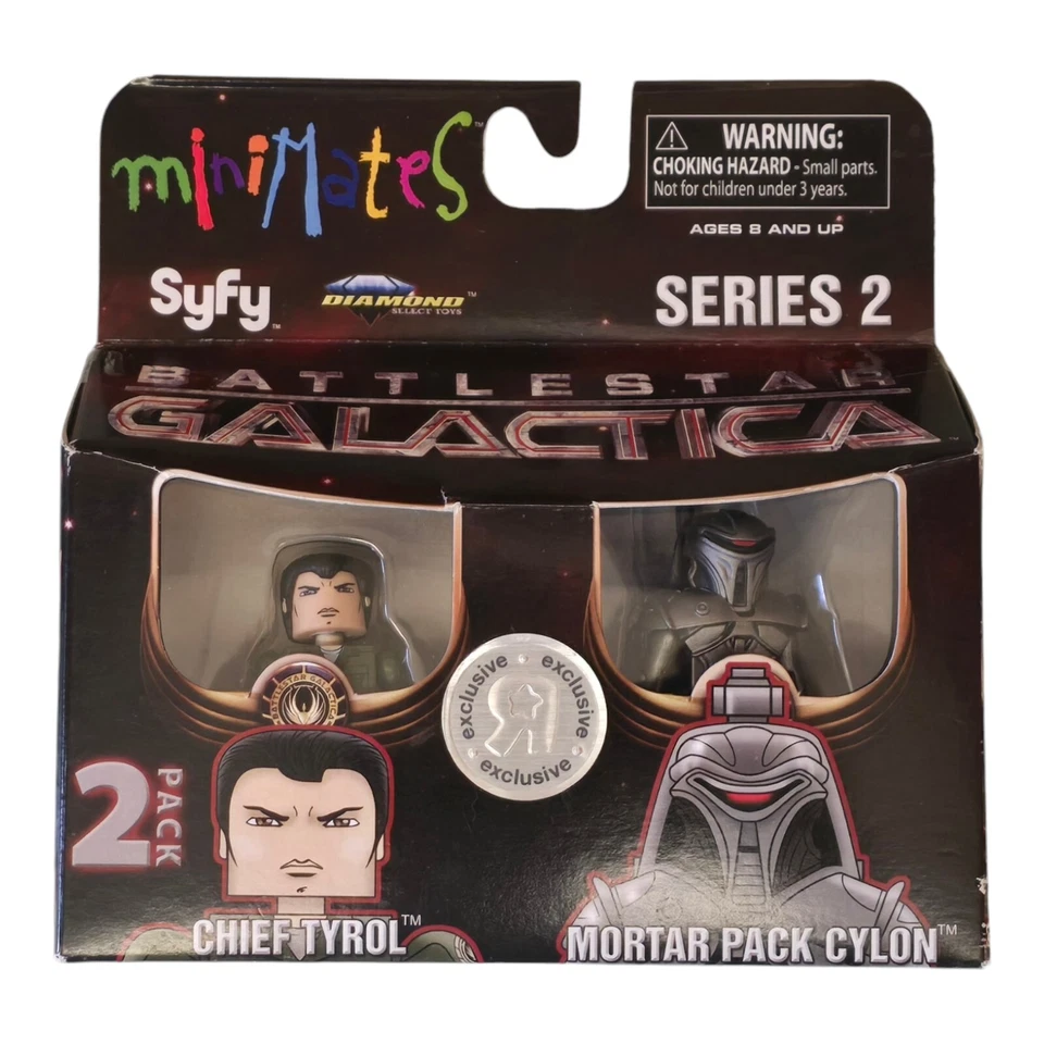 Battlestar Galactica Serie 2 Minimates Paquete de 2: Chief Tyrol & Mortar Cylon ¡NUEVO! Foto 1 de 4