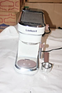 Laekerrt Espressomaschine 20 Bar Kaffeemaschine, birnenweiß, Edelstahl - Bild 1 von 13
