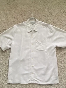 Vintage Cutter & Buck Hawaiian Button Up Shirt Men’s Budweiser Medium - Picture 1 of 9