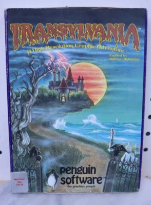 TRANSYLVANIA 1984 Macintosh Computer Penguin Software Video Game in Original Box - Image 1 of 4