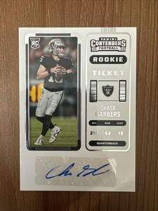 2022 Contenders - CHASE GARBERS - Rookie Ticket RC Auto - Raiders