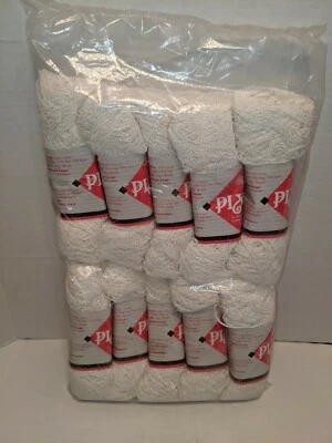 Lot of (10) Berroco Pixie Soft Eyelash Yarn White 50g 90yds Each #3800 *NEW* - Image 1 of 4