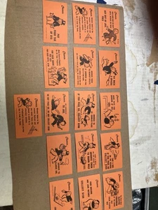 Monopoly Original Vintage Game Replacement Chance Community Chest Cards - Picture 1 of 11