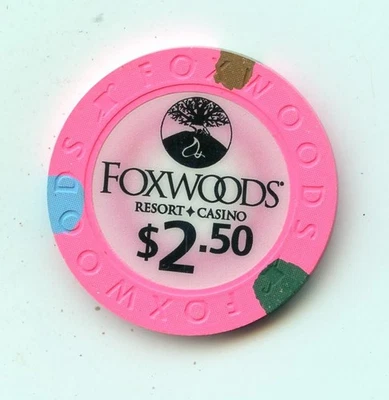 Ficha de 2,50 del Foxwoods Casino Ledyard Connecticut Wonder Foto 1 de 2