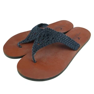 Scarpe sandalo infradito donna American Eagle Outfitters tessuto nero taglia 7 med - Foto 1 di 7