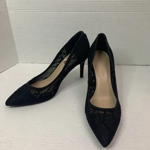 Karl Lagerfeld donna nero pizzo Roxana tacco alto taglia 8 nuovo senza etichette - Foto 1 di 9