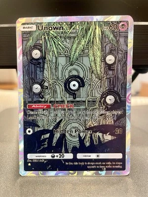 Fan Art Pokemon TCG Pocket Unown Holo Illustration Rare | Triumphant Light - Image 1 of 2