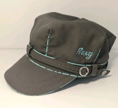 Sombrero estilo boy para mujer Roxy verde oliva azul bebé.  Talla única. Foto 1 de 4