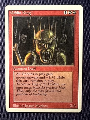 Goblin King  - 1994 Magic the Gathering MTG Revised - Near Mint - Free Shipping! - Image 1 of 2