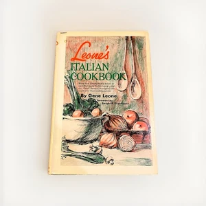Vintage 1967 Leone's Italian Cookbook by Gene Leone with forward from Eisenhower - Imagen 1 de 10