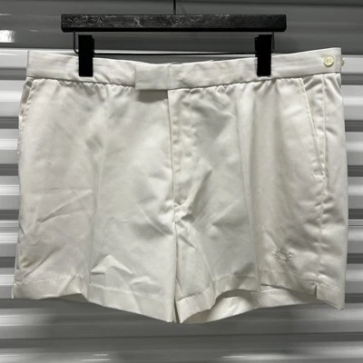 Pantalones Cortos Tenis Fred Perry Vintage Blanco Hombre Cintura Ajustable Talla 40 Foto 1 de 4