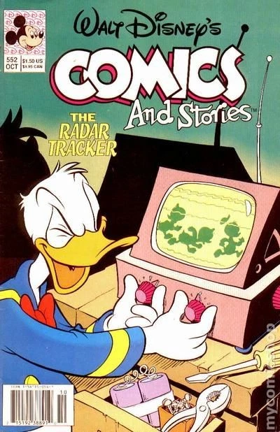 Walt Disney's Comics and Stories #552 FN 1990 Stock Image - Image 1 of 1