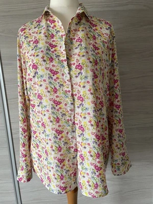  Camisa floral de manga larga para mujer talla 12 - USADA Foto 1 de 4