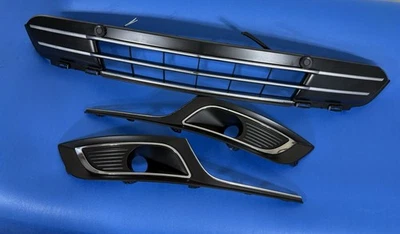 2013-2016 Lincoln MKS Complete Lower Grille & Left & Right Fog Light Trims OEM🛑 - Image 1 of 4