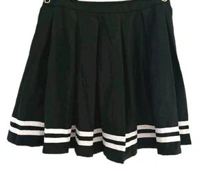 Hot Topic Rock Gr. SM neu mit Etikett schwarz Plissee Swing Mini Schulmädchen Tennis Skater Goth - Bild 1 von 16