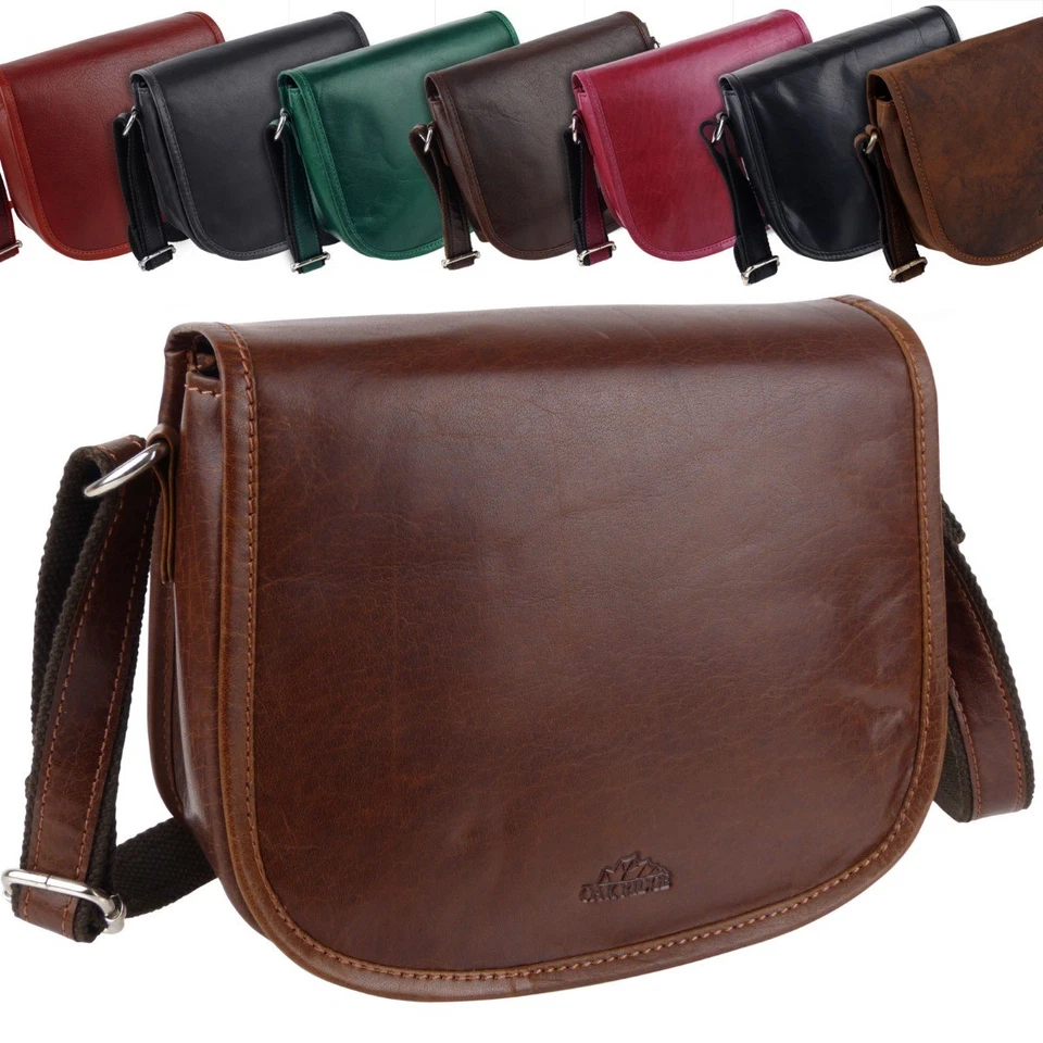 Oakridge Leather Ladies Cross Body Saddle Bag - Image 1 of 1