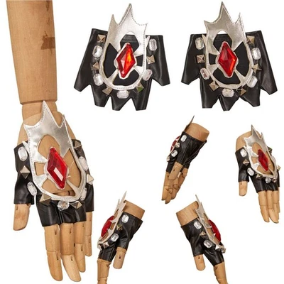 K-P:DH 女子团体偶像 Mira Gants Cosplay Accessoire 皮革手套万圣节 — 第 1/4 张图片