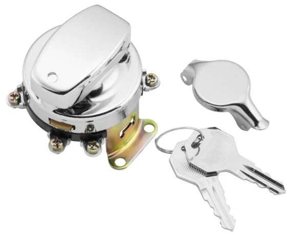 Chrome Harley Davidson Fat Bob Ignition Switches 370965 - Image 1 of 1