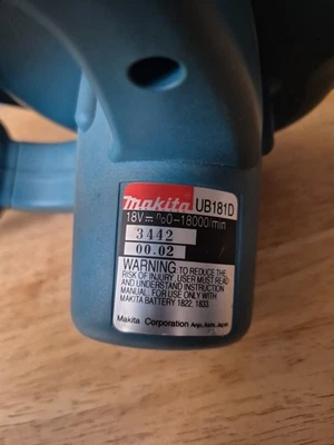 Soplador Makita 18v solamente herramienta Foto 1 de 4