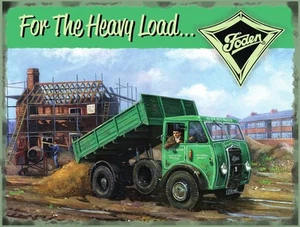 Foden Para The Heavy Carga Letrero de Acero Grande (Og 4030) - Imagen 1 de 1
