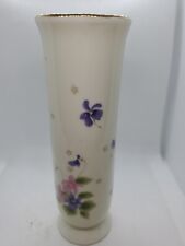 Vintage Fred Roberts San Francisco Japan Porcelain Vase Pink & Purple Violets