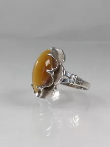 Anello Vintage Argento Sterling Taglia 6,5 Contrassegnato - Foto 1 di 7