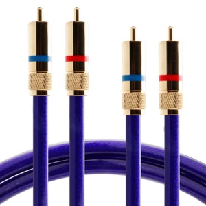 HiFi Audio Wire RCA Signal Cable Cord with Gold Plated Plug Interconnect Adapter - Picture 1 of 12