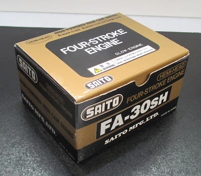 SAITO FA-30SH 5cc Hemi Head 4 stroke R/C airplane glow engine, new f/s - Image 1 of 4