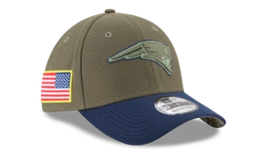 NEW ENGLAND PATRIOTS NEW ERA NFL SALUTE TO MILITARY SERVICE 3930 FLEXFIT MÜTZE S/M - Bild 1 von 16