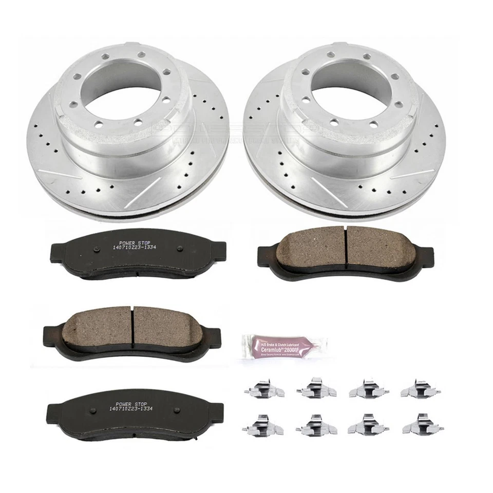 Kit de frenos de disco PowerStop - trasero - se adapta a Ford F-350 Super Duty 2010-2012, Ford F-4 Foto 1 de 4