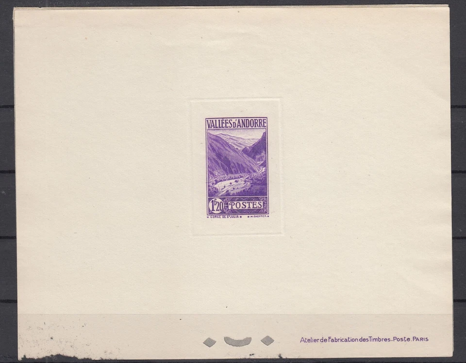 JD25930/ FRENCH ANDORRA – MAURY # 88 MINT MNH DELUXE PROOF – CV 330 $ - Image 1 of 1