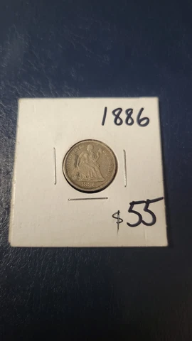 1886 Seated Liberty Dime-Nice Grade Cover