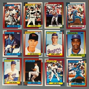 Dozen 1990 Topps 1989 MLB Debut Rookies Walton Grissom McDonald Zeile Belle - Picture 1 of 2