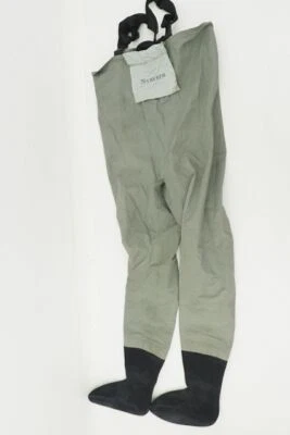 Simms Fly Fishing Waders Neoprene Boots Medium Long Inseam Gray - Image 1 of 4