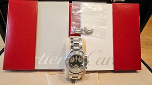 Cartier 21 Chronoscaphe | Uhr | Ref. 2424 | Edelstahl Armband - Bild 1 von 14