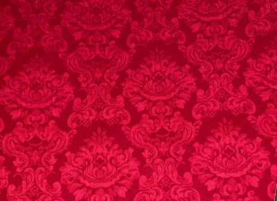 By 1/2 Yd Vintage Red Damask Tonal Cotton Quilt Fabric by Sharon Kessler Concord - Image 1 of 4