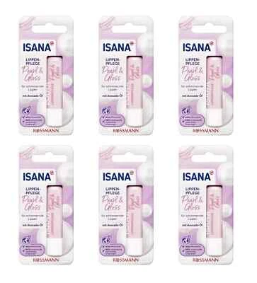 MARKENLOS 6 x 4,8g | ISANA Lippenpflege Pearl & Gloss