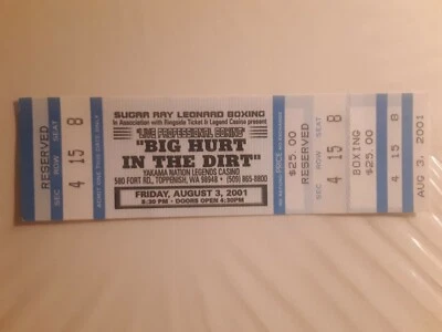 Sugar Ray Leonard Boxing Ticket Promotional 2001 - Image 1 of 2