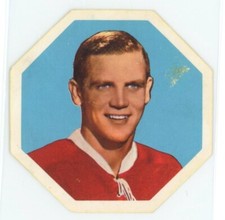 RALPH BACKSTROM 1961-62 York Peanut Butter Yellow Backs #24 Montreal Canadiens